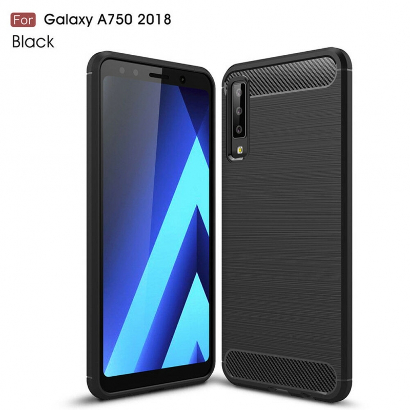 Ốp Lưng Samsung Galaxy A7 2018 Chống Sốc Hiệu Likgus Cao Cấp được làm bằng chất liệu TPU mền giúp bạn bảo vệ toàn diện mọi góc cạnh của máy rất tốt lớp nhựa này khá mỏng bên ngoài kết hợp thêm bên trên và dưới dạng carbon